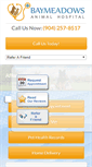 Mobile Screenshot of baymeadowsanimalhospital.com